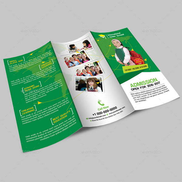 contoh brosur sekolah simple 5